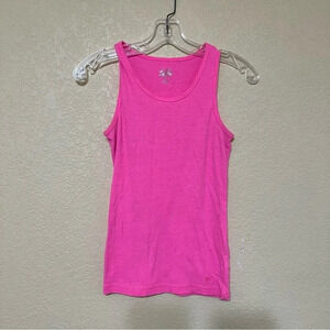 Justice girls sleeveless tanktop, bright pink, size 16, great for summer